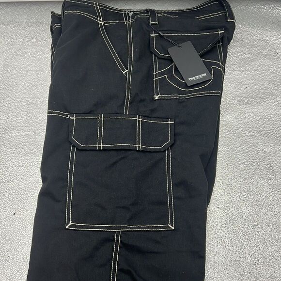 True Religion true black military cargo pants size 29 - Picture 3 of 6